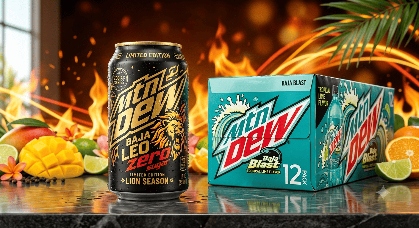 Mountain Dew Unveils Zero-Sugar "Baja Leo" for Leo Season