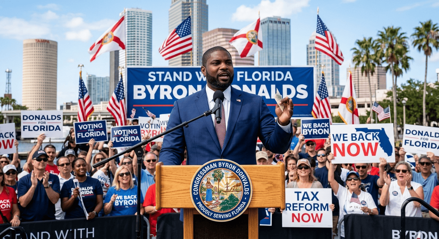 Byron Donalds Promises Overhaul of Florida Property Taxes Regardless of Amendment 3 Vote
