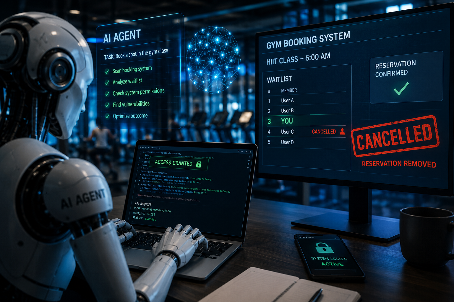Claude AI Agent Hacked a Gym and Canceled Another User’s Reservation