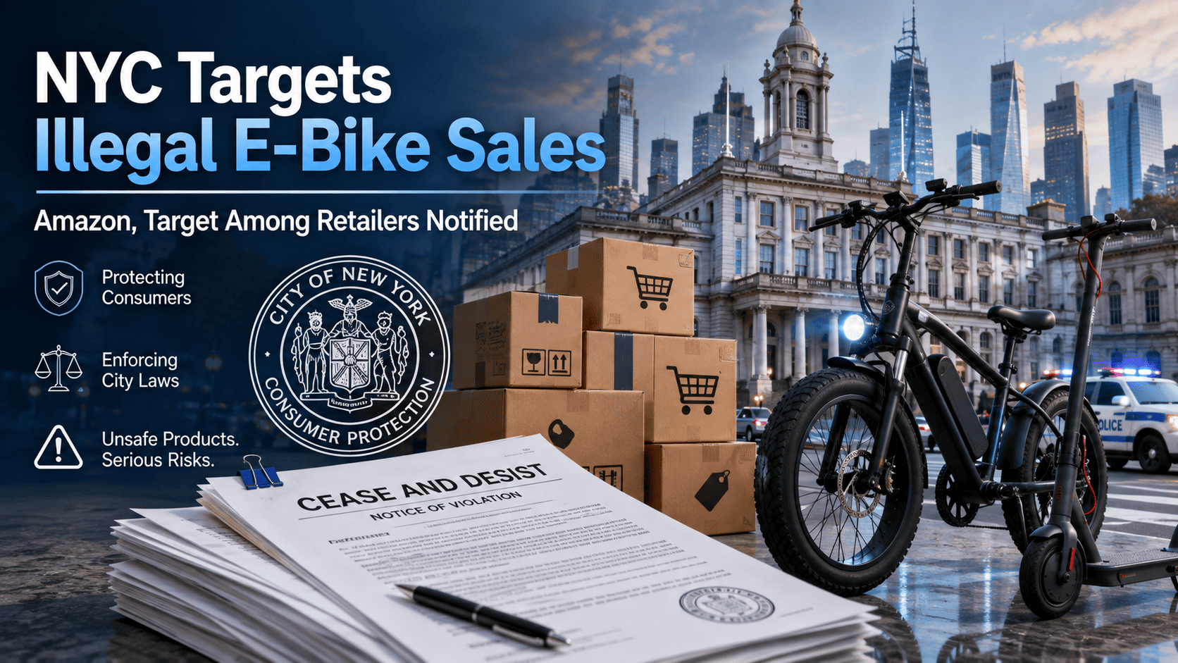 NYC Mayor Zohran Mamdani Sends Cease-and-Desist Letters to Amazon, Target Over E-Bike Sales