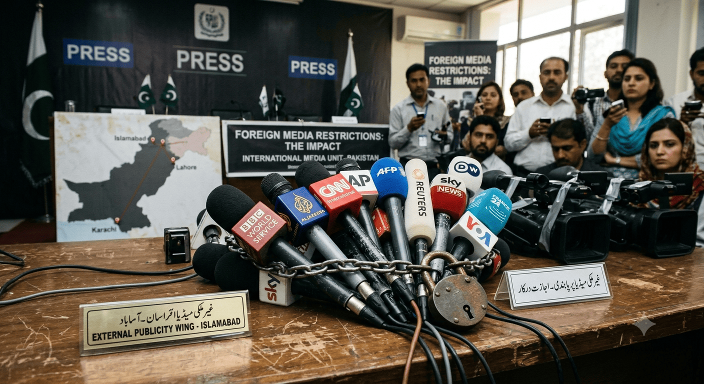 Pakistan Restricts International Media to Three Cities Following Unrest Reporting