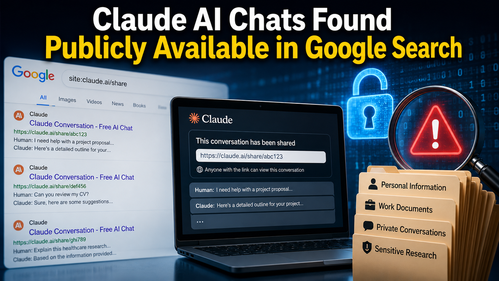 Claude AI Chats Found Publicly Available in Google Search