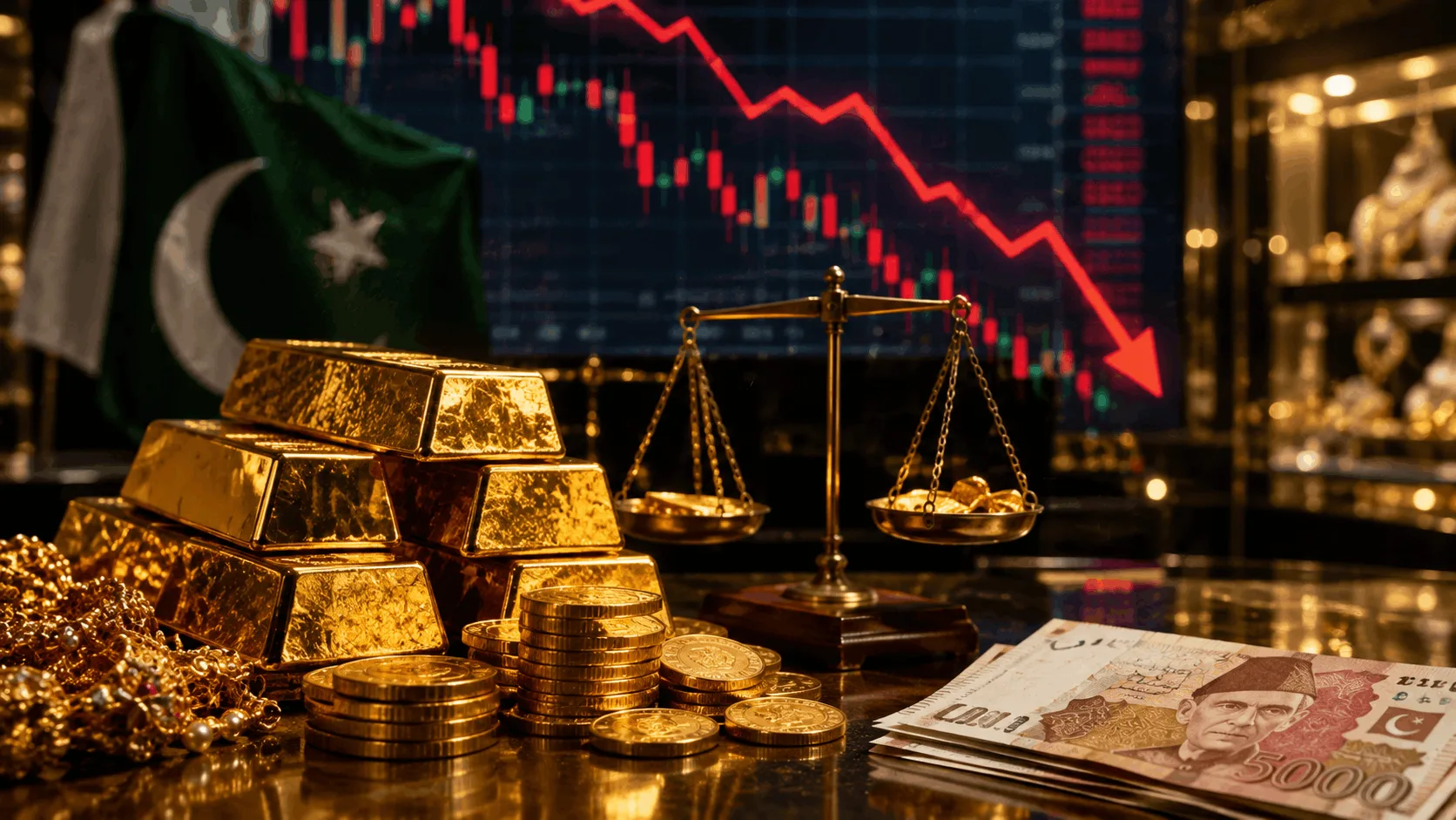 Gold Price in Pakistan Falls Below Rs. 4.5 Lac | 15 Sep 2026